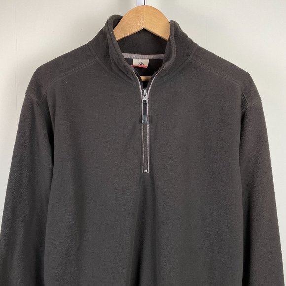 Colorado‎ Clothing Tech Series Fleece Jacket Brown 1/4 Zip Pullover Mens Medium - Picture 2 of 6